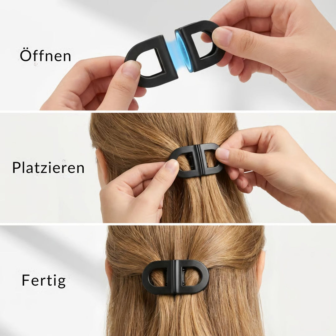 Flacher magnetischer Haarclip