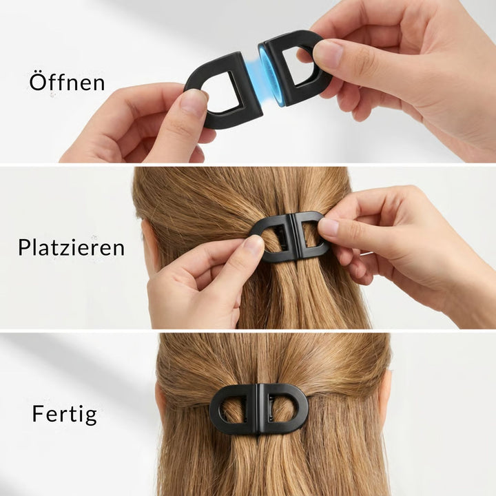 Flacher magnetischer Haarclip